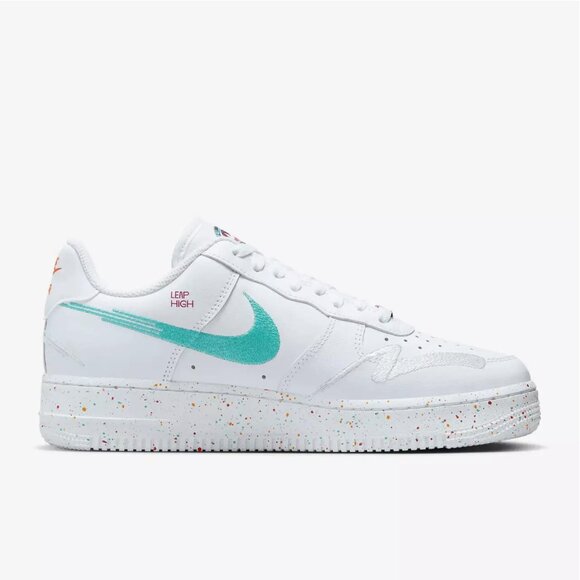 Nike Air Force 1 07 LX "Leap High" White-Washed Teal FD4622-131 Womens - Picture 2 of 5